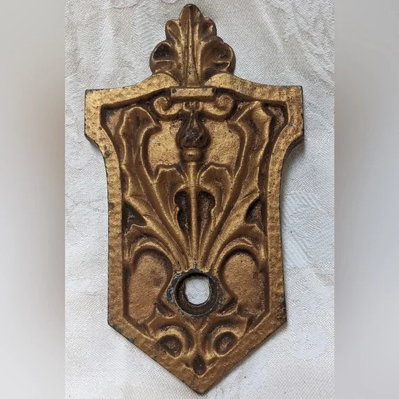 Antique doorbell backplate